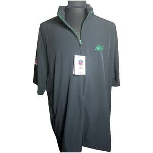 New York Jets Nike Sideline Coach S/S Half Zip Hoodie Jacket Mens 3XL NEW